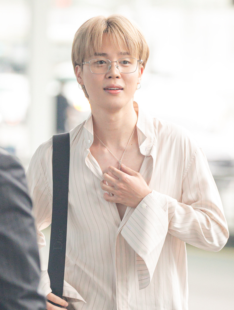 BTS Jimin Stuns in Journalist Photos Heading to Dior Show in Paris