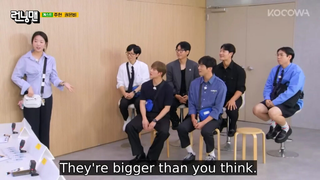 Ye Eun Confidently Boasts About Her Size in Front of Kwon Eunbi on Running Man