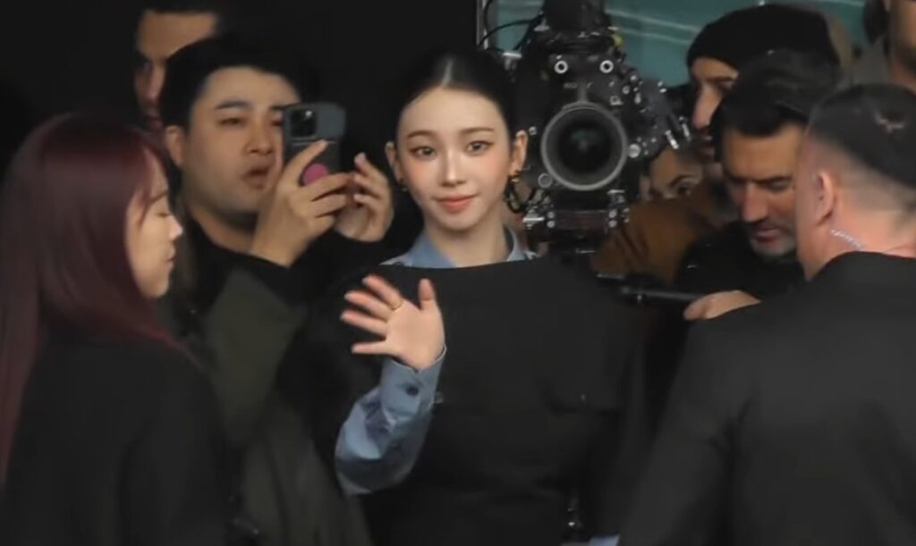 Karina of aespa Arrives at Prada Show in Milan