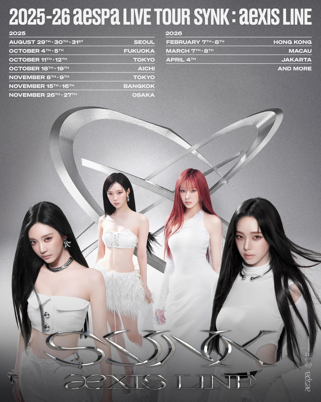 aespa Asia Tour 2025–2026 ‘SYNK : aeXIS LINE’ Revealed
