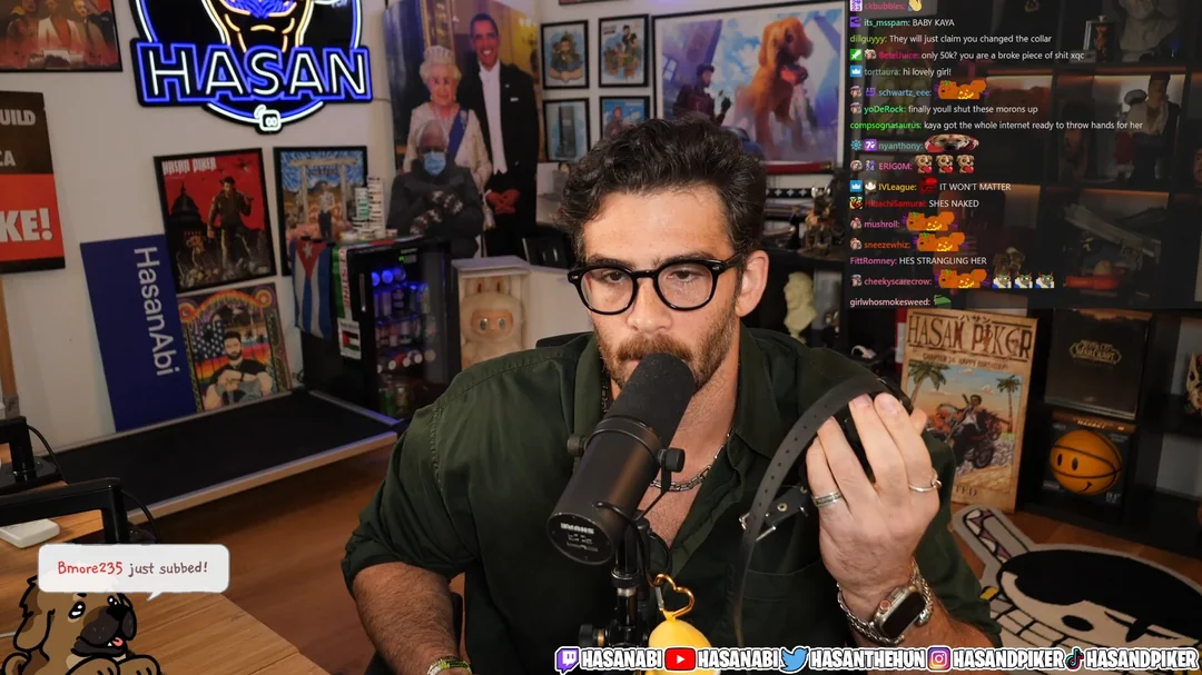 HasanAbi Stream Sparks Debate Over Dog Collar Remote