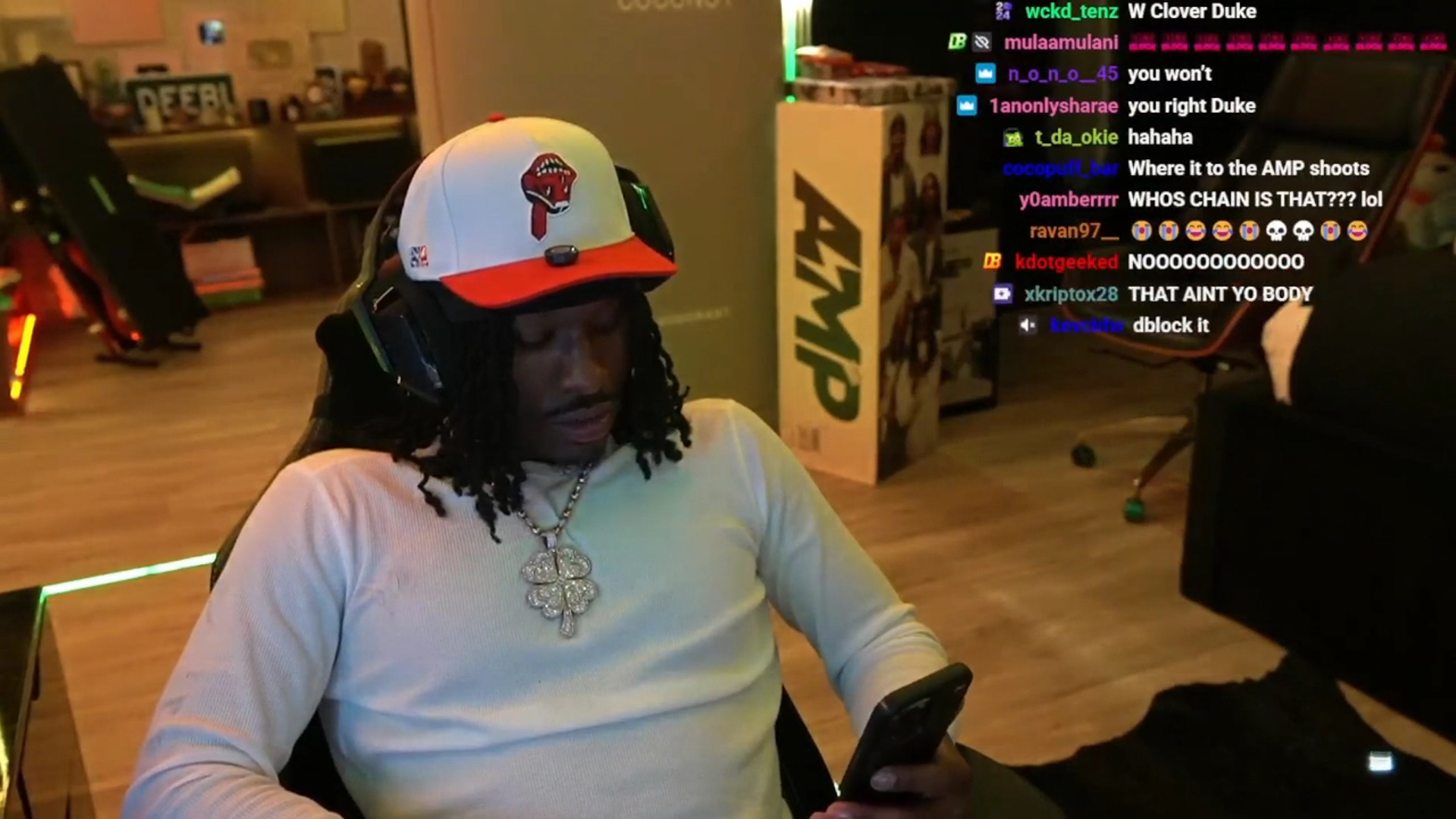 Duke Dennis Trolls Rakai by Wearing His Clover Chain