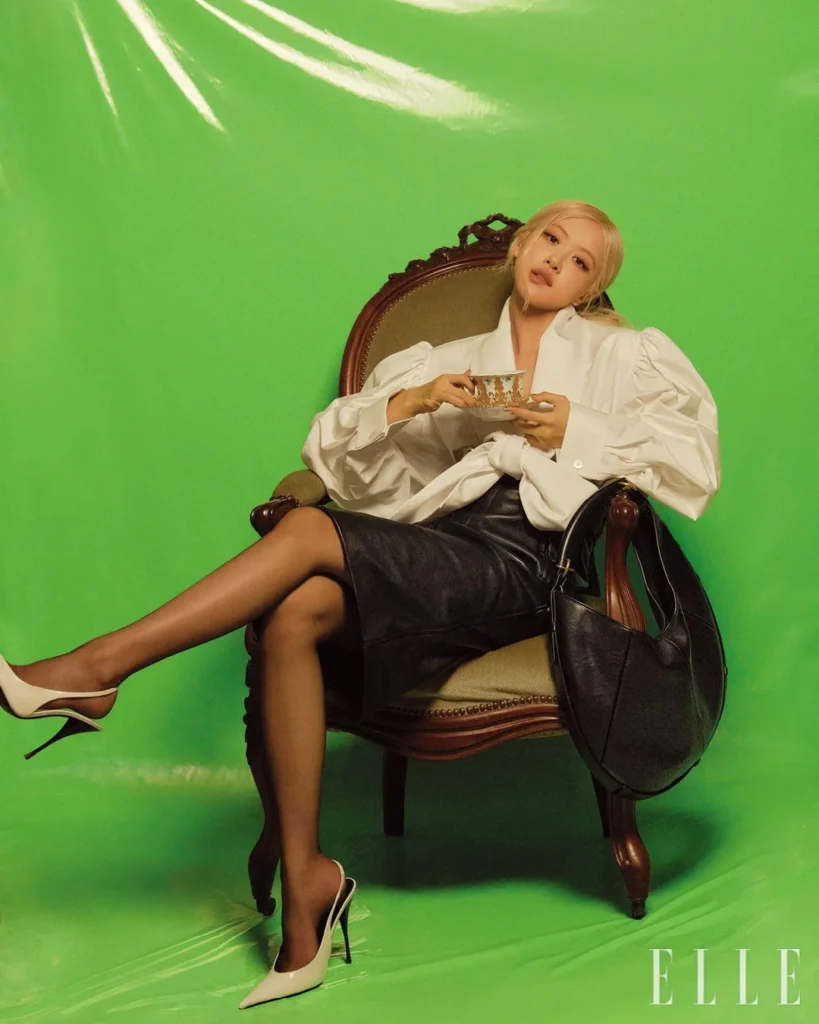 BLACKPINK Rosé Shows Edgy Style in ELLE Korea x YSL