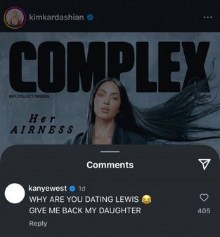 Kanye West Reacts to Kim Dating Lewis Hamilton